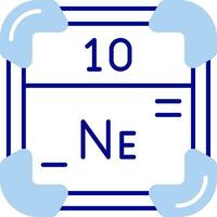 neon linje fylld ikon vektor