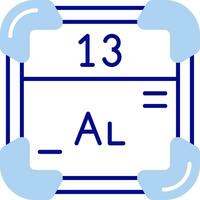 Aluminium Linie gefüllt Symbol vektor