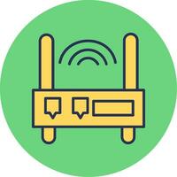 WLAN-Router-Vektorsymbol vektor