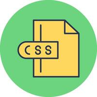 css-Dateivektorsymbol vektor