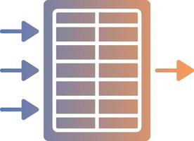 Luft Filter Gradient Symbol vektor