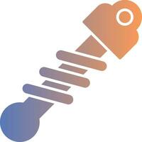 Schock Absorber Gradient Symbol vektor