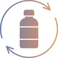 Flasche Recycling Gradient Symbol vektor