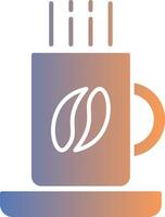 Kaffee Becher Gradient Symbol vektor