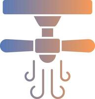 Decke Ventilator Gradient Symbol vektor