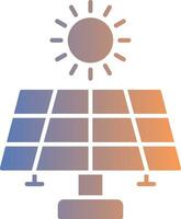Solar- Energie Gradient Symbol vektor