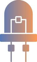 Diode Gradient Symbol vektor