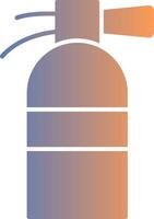 Farbverlaufssymbol für Feuerlöscher vektor