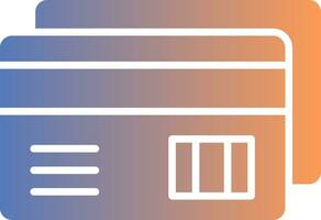 Anerkennung Karte Zahlung Gradient Symbol vektor
