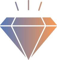 diamant gradient ikon vektor
