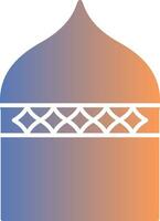 islamisch die Architektur Gradient Symbol vektor