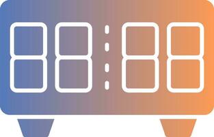 Digital Uhr Gradient Symbol vektor