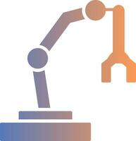 Roboter Arm Gradient Symbol vektor