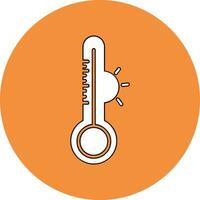 temperatur skala vektor ikon