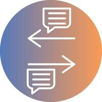 Transfer Gradient Symbol vektor