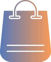 shoppingväska gradient ikon vektor