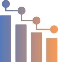 Statistiken Gradient Symbol vektor