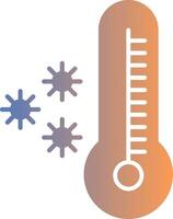 termometer gradient ikon vektor