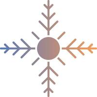Schneeflocke Gradient Symbol vektor