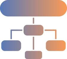 hierarchisch Struktur Gradient Symbol vektor