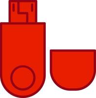 USB-Vektorsymbol vektor