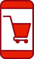 Online-Shopping-Vektor-Symbol vektor