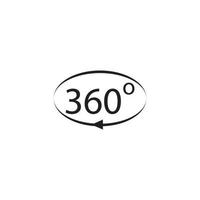 360 graders logotyp vektor