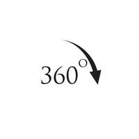 360-Grad-Logo vektor
