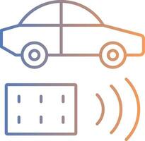 Fernbedienung Fahrzeug Linie Gradient Symbol vektor