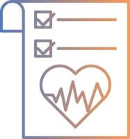 Gesundheit Graph Linie Gradient Symbol vektor