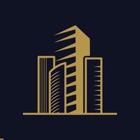 Immobilien-Logo-Design-Vorlage für Unternehmen und Unternehmen vektor