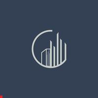 Immobilien-Logo-Design für Unternehmen und Unternehmen vektor