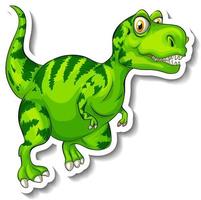 Tyrannosaurus Dinosaurier Cartoon Charakter Sticker vektor