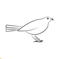 Vogellinie Kunstvektor-Logo-Design für Unternehmen und Unternehmen vektor