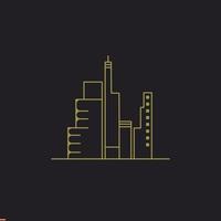 Immobilien-Logo-Design-Vorlage für Unternehmen und Unternehmen vektor