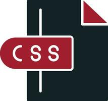 css-Dateivektorsymbol vektor