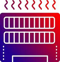 Heizung solide Gradient Symbol vektor