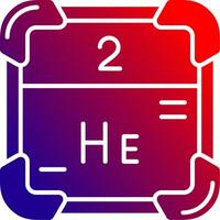 Helium solide Gradient Symbol vektor