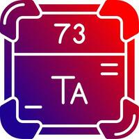 Tantal solide Gradient Symbol vektor