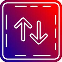 Tauschen solide Gradient Symbol vektor