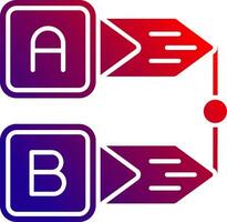 Diagramm solide Gradient Symbol vektor