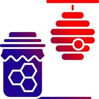 Honig solide Gradient Symbol vektor