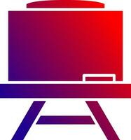 Tafel solide Gradient Symbol vektor