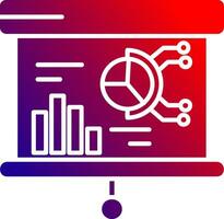 Präsentation solide Gradient Symbol vektor