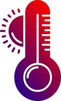 Wetter solide Gradient Symbol vektor