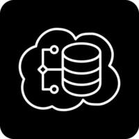 Cloud-Datenvektorsymbol vektor