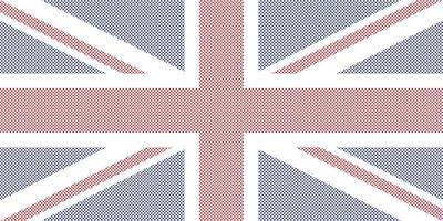 Bitmap-Stil-Vektor der Flagge des Vereinigten Königreichs vektor