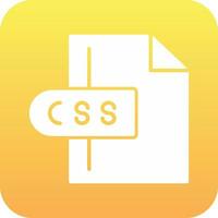 css-Dateivektorsymbol vektor