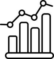 Balkendiagramm-Vektorsymbol vektor