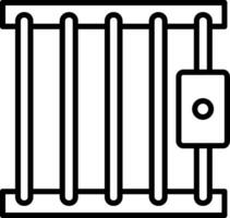 fängelsehus vektor ikon